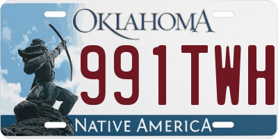 OK license plate 991TWH