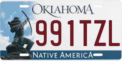 OK license plate 991TZL