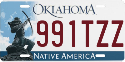 OK license plate 991TZZ