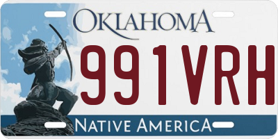 OK license plate 991VRH