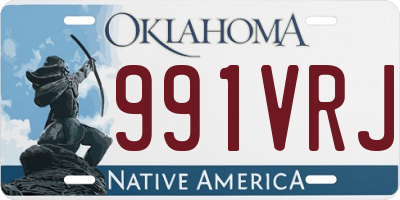 OK license plate 991VRJ