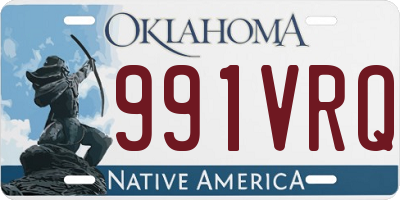 OK license plate 991VRQ