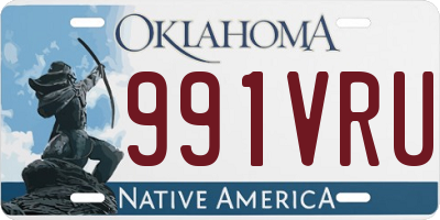 OK license plate 991VRU