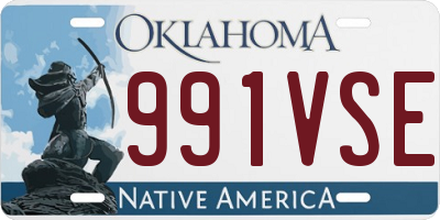 OK license plate 991VSE