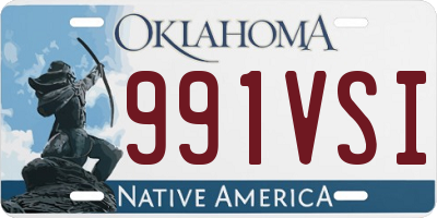 OK license plate 991VSI