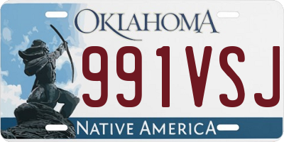 OK license plate 991VSJ