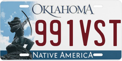 OK license plate 991VST