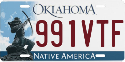 OK license plate 991VTF
