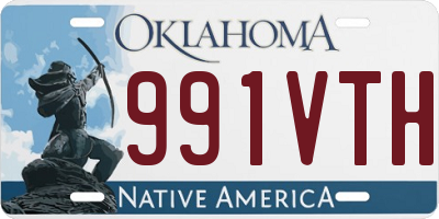 OK license plate 991VTH