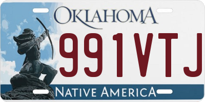 OK license plate 991VTJ