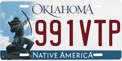 OK license plate 991VTP
