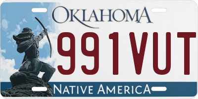 OK license plate 991VUT