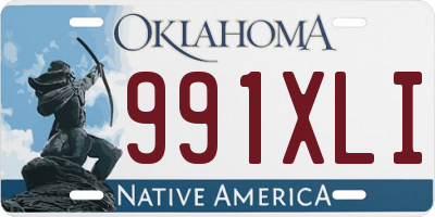OK license plate 991XLI