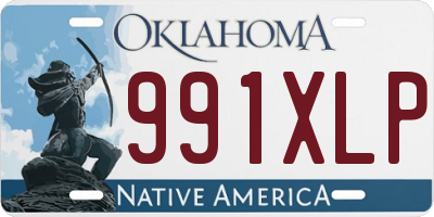 OK license plate 991XLP