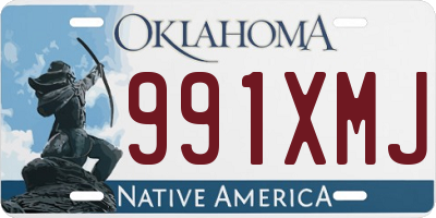 OK license plate 991XMJ