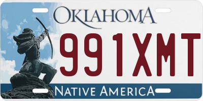 OK license plate 991XMT