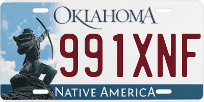 OK license plate 991XNF