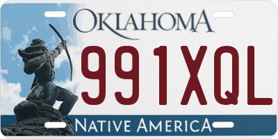 OK license plate 991XQL