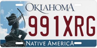 OK license plate 991XRG