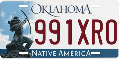 OK license plate 991XRO