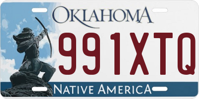 OK license plate 991XTQ