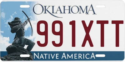 OK license plate 991XTT