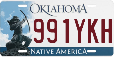 OK license plate 991YKH