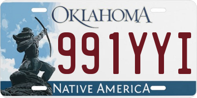 OK license plate 991YYI