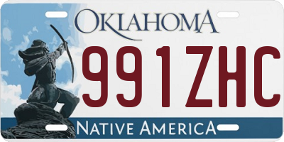 OK license plate 991ZHC