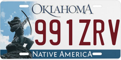 OK license plate 991ZRV