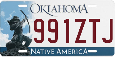 OK license plate 991ZTJ