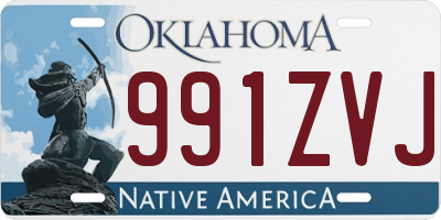OK license plate 991ZVJ
