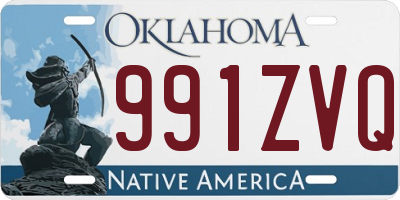 OK license plate 991ZVQ
