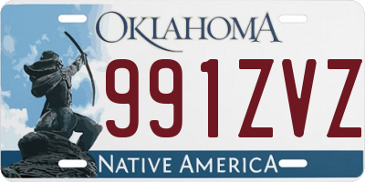 OK license plate 991ZVZ