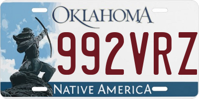 OK license plate 992VRZ
