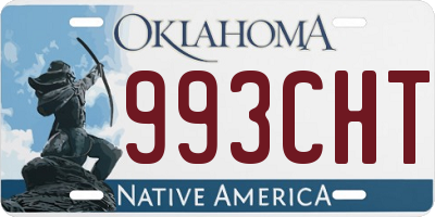 OK license plate 993CHT
