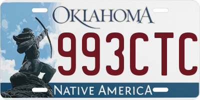 OK license plate 993CTC