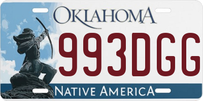 OK license plate 993DGG