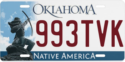 OK license plate 993TVK