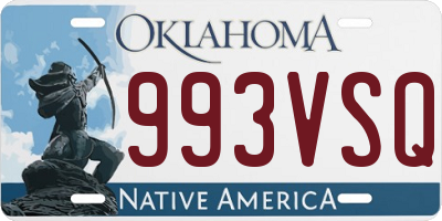OK license plate 993VSQ