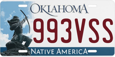 OK license plate 993VSS