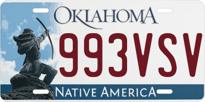 OK license plate 993VSV