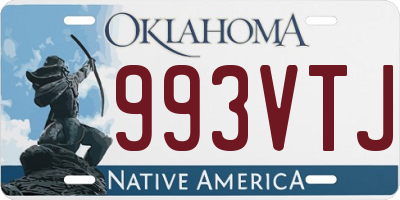 OK license plate 993VTJ