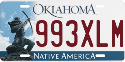 OK license plate 993XLM
