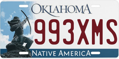OK license plate 993XMS
