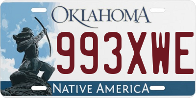 OK license plate 993XWE