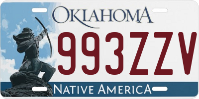 OK license plate 993ZZV