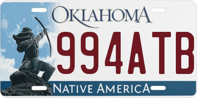 OK license plate 994ATB