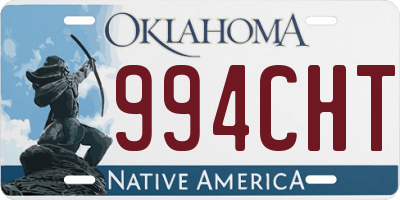 OK license plate 994CHT