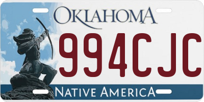 OK license plate 994CJC